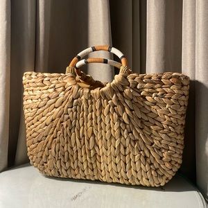 A New Day Hyacinth Seagrass Tote Bag